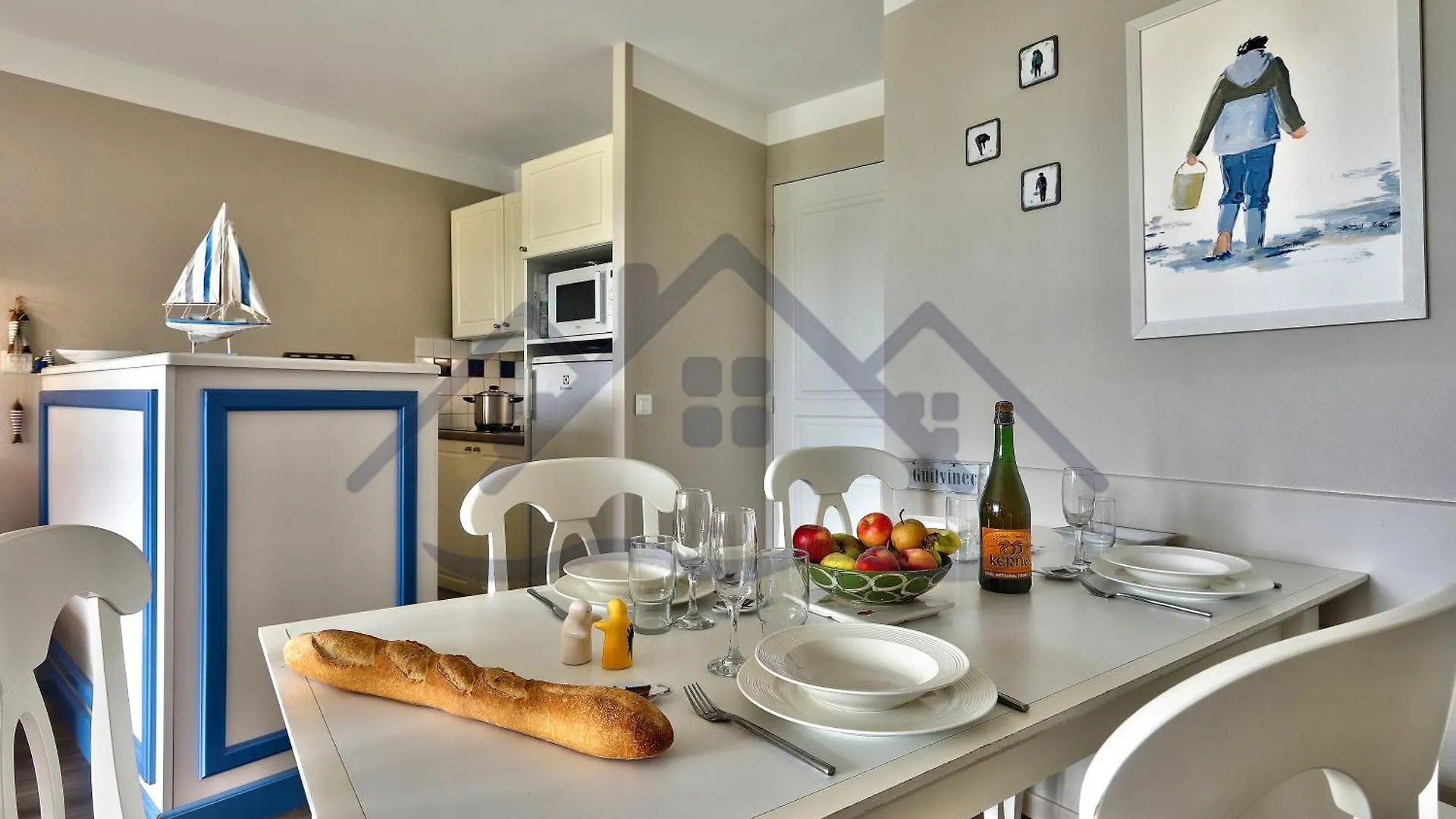 Appartement Localise - A06 - Entierement De Plain-Pied Avec Petite Vue Mer - Donnant Sur La Piscine Et Le Jardin - Wifi Inclus - Draps Inclus - Guilvinec Frankrijk